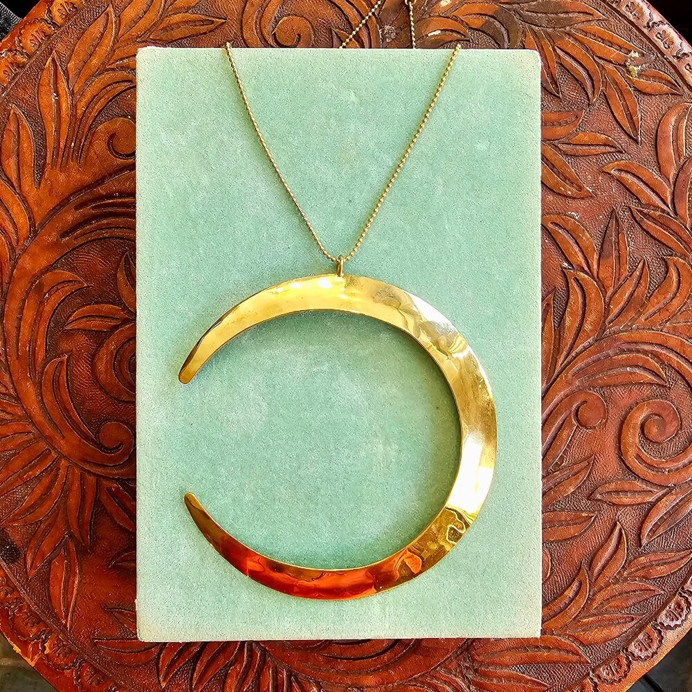 Artisan Made Crescent Moon Necklace